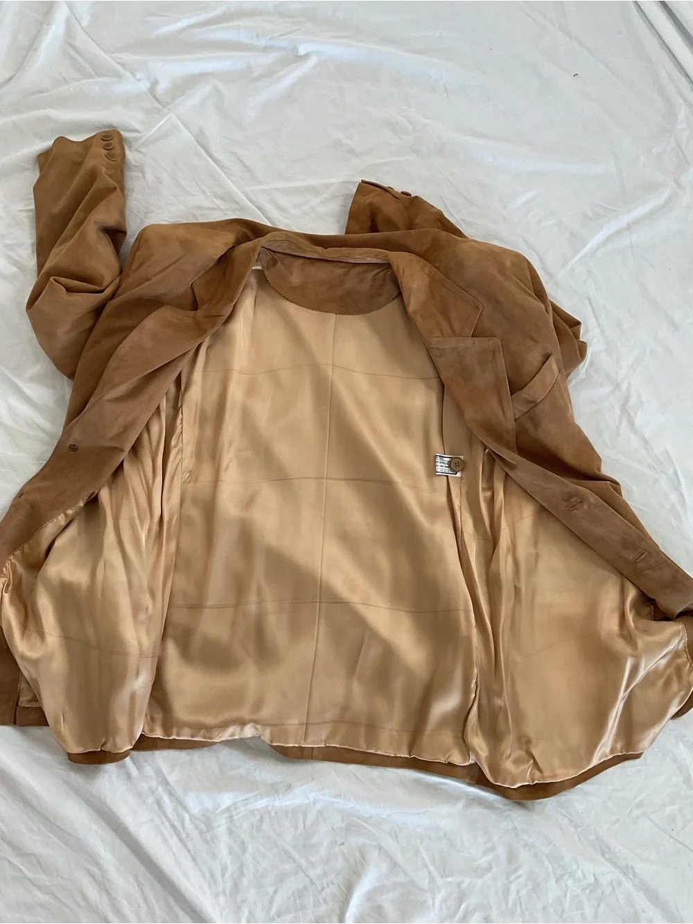Dante Leather Factory Men's Suede Blazer in Camel Brown